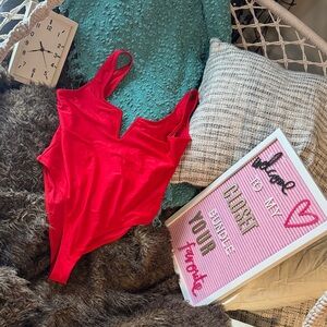 Red Women's Intimate Bodysuit
